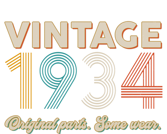 Vintage Original Parts Some Wear 1934 90th Birthday T-Shirt