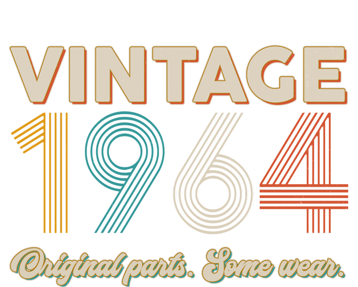 Vintage Original Parts Some Wear 1964 60th Birthday T-Shirt