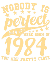 Nobody Is Perfect Born In 1984 40th Birthday V-Neck T-Shirt