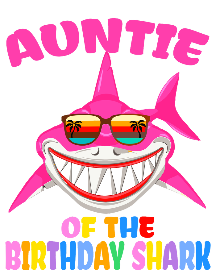 Auntie Of The Baby Birthday Shark Auntie Shark Halloween Day Adult ChromaSoft Performance T-Shirt