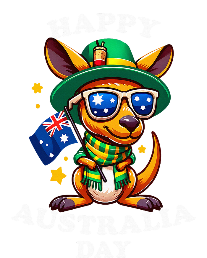 Australia Day Kangaroo Australian Flag Aussie Roo Snapback Five-Panel Rope Hat