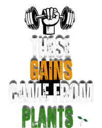 These Gains Came From Plants Plantbased Or Vegan Diet Women's Racerback Tank