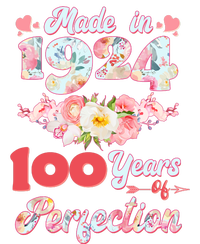 Flower Floral Made In 1924 100 Years Of Perfection T-Shirt