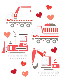 Valentines Day Construction Trucks Funny T-Shirt