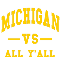 Michigan Vs All YAll Throwback Full-Length Apron With Pockets