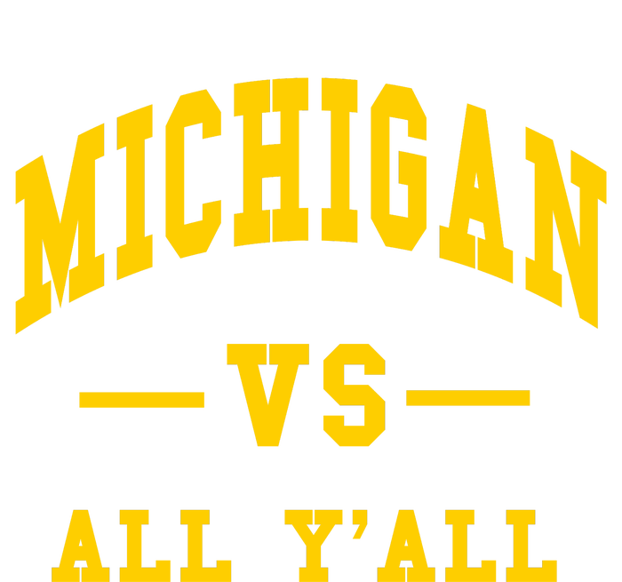 Michigan Vs All YAll Throwback Full-Length Apron With Pockets