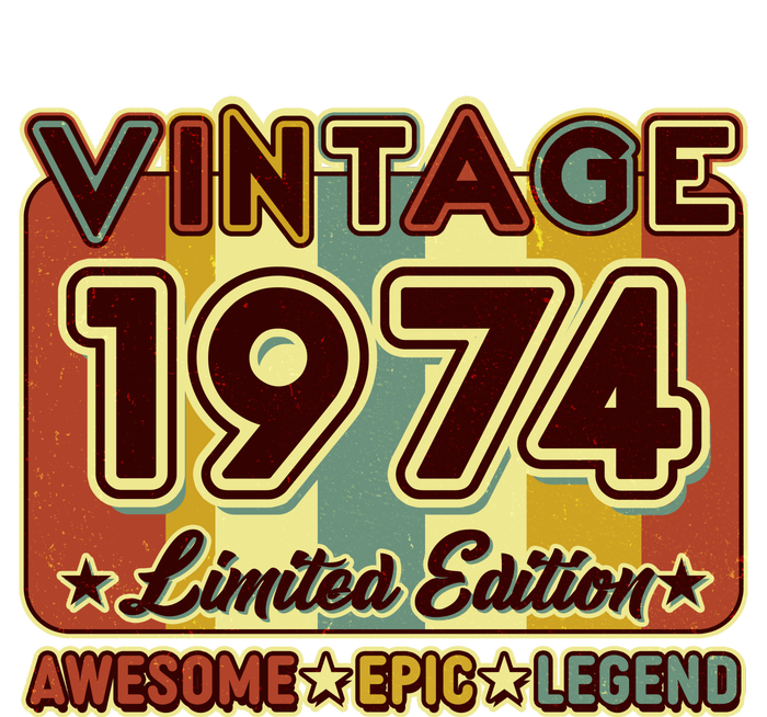 Vintage 1974 50th Birthday Limited Edition Awesome Epic Legend T-Shirt