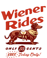 Wiener Rides Free Today Only Funny Wiener Ceramic Star Ornament