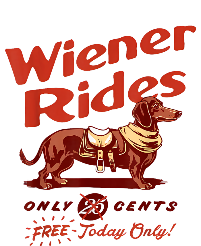 Wiener Rides Free Today Only Funny Wiener Ceramic Star Ornament