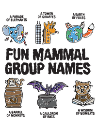 Fun Mammal Group Names Long Sleeve Pajama Set