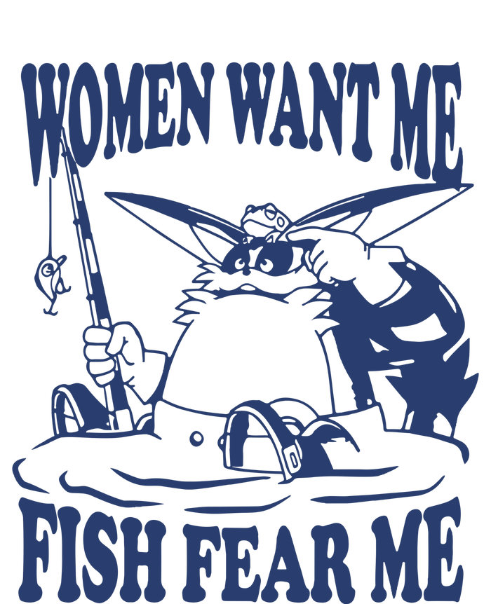 Mamono World Women Want Me Fish Fear Me Adult ChromaSoft Performance T-Shirt