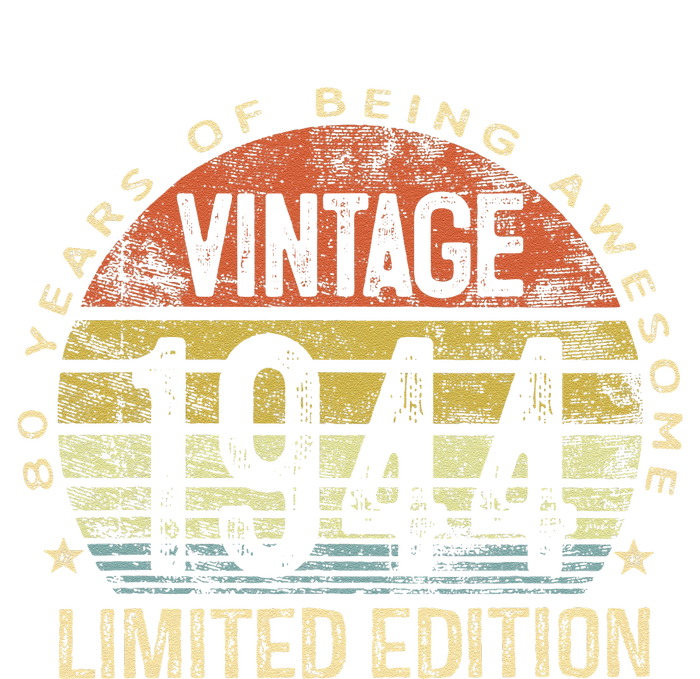 Funny 80 Year Old Gifts Vintage 1944 Limited Edition 80th Birthday T-Shirt