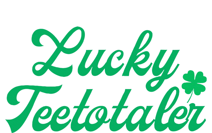 Lucky Teetotaler Patricks Day Nondrinker Sober Shamrock Crop Fleece Hoodie