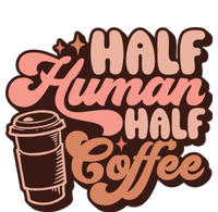 Half Human Half Coffee Funny Coffee Lover Platinum Collection Golf Towel