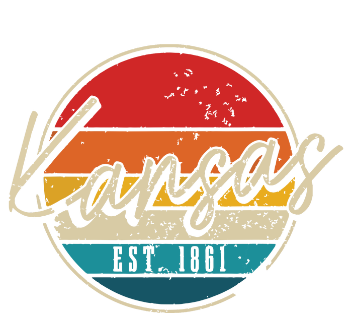 Kansas Est 1861 Pride Vintage Kansas 7-Panel Snapback Hat