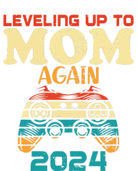 Retro Leveling Up To Mom Again 2024 Promoted To Mommy T-Shirt