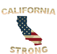 California Strong American Flag Cool Ca Map T-Shirt