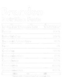 Brandon Gift Nutrition Facts Funny Personalized Name Brandon T-Shirt