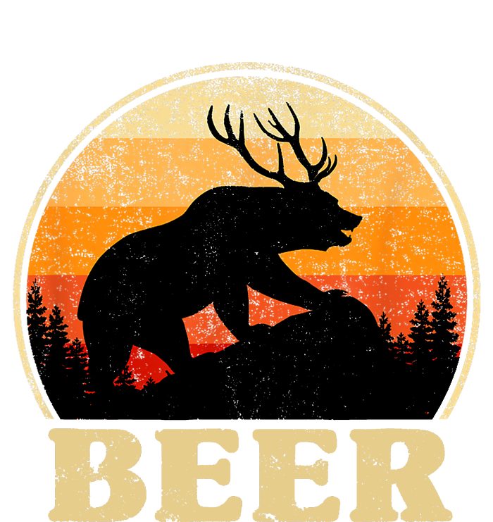 Bear Deer Retro Vintage Funny Beer Gift Women's T-Shirt