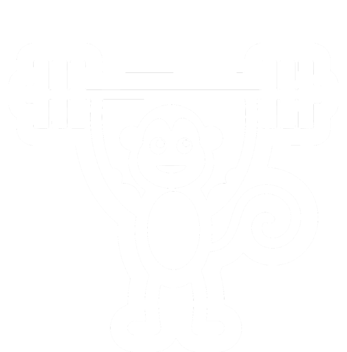 Muscle Gym Monkey Kids Long Sleeve Shirt