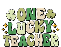 St Patricks Day One Lucky Teacher Groovy Retro Teacher Gift T-Shirt