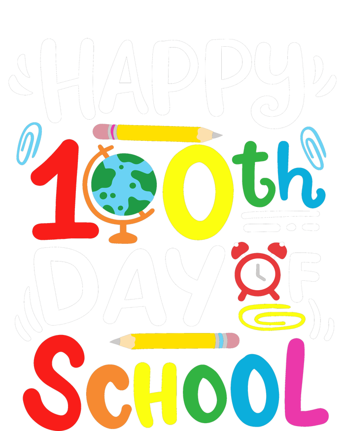 Happy 100th Day Of School 100 Days Of School Teacher Student Ladies Long Sleeve Shirt