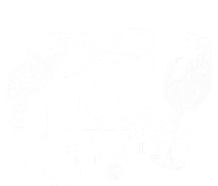 Born In 1984 40th Birthday Aging Like Fine Wine Cooling Performance Long Sleeve Crew