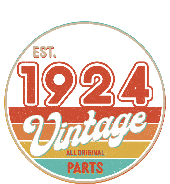 Est 1924 Vintage All Original Parts 100th Birthday Emblem Button