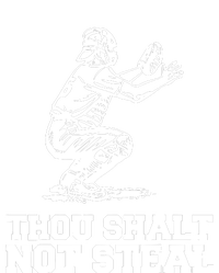 Thou Shalt Not Steal Baseball Catcher Joke Button