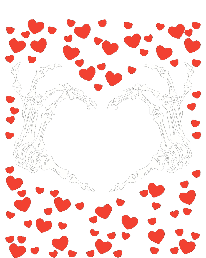 Skeleton Hand Heart Valentines Day Funny Bones Love Tank Top