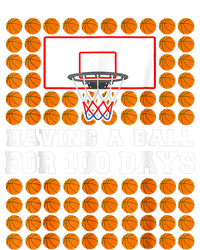 100 Days Of School Basketball 100th Day Balls Hooded Wearable Blanket