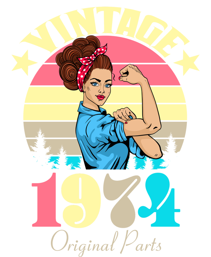 Vintage Rosie The Riveter 1974 Original Parts 50th Birthday Sweatshirt