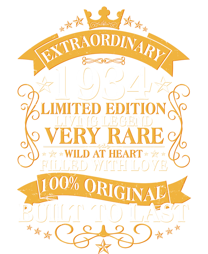 Extraordinary 1934 Limited Edition Built To Last 90th Birthday Long Sleeve Shirt