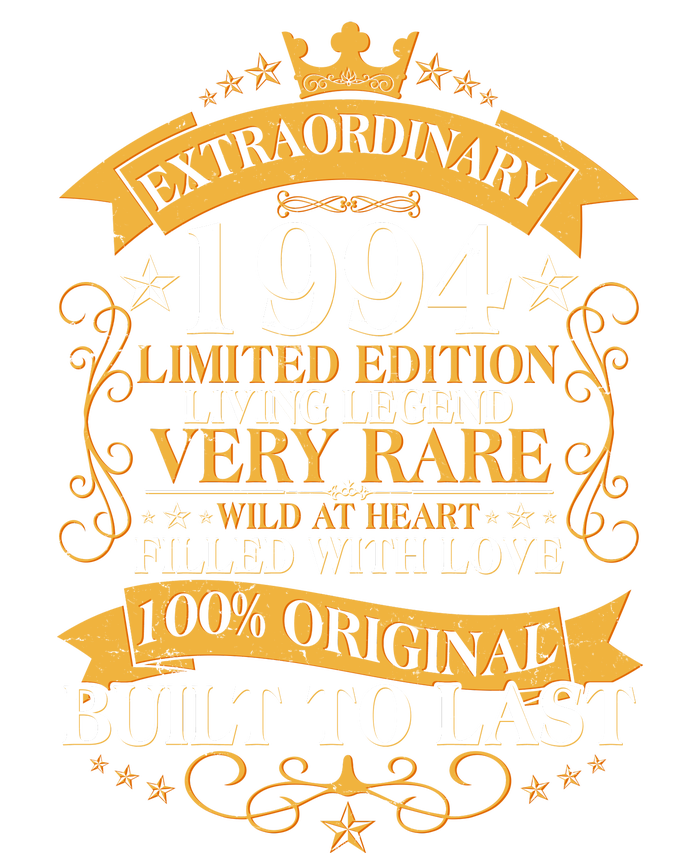 Extraordinary 1994 Limited Edition Built To Last 30th Birthday T-Shirt