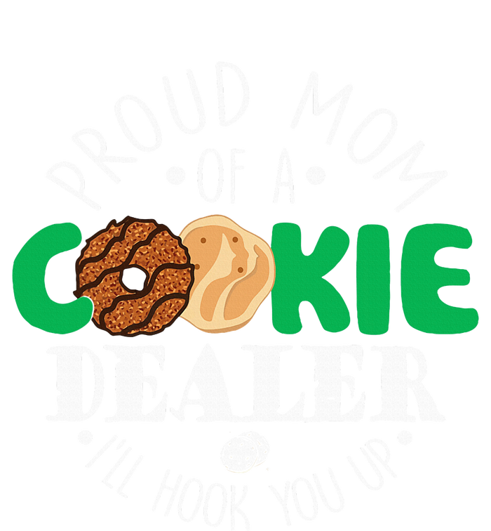 Proud Mom Of A Cookie Dealer Girl Troop Leader Matching Pom Pom 12in Knit Beanie