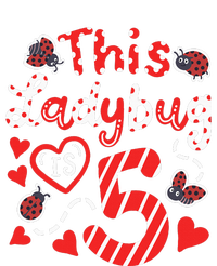 This Ladybug Is 5 Years Old 5th Birthday Girl Family Ladybug T-Shirt