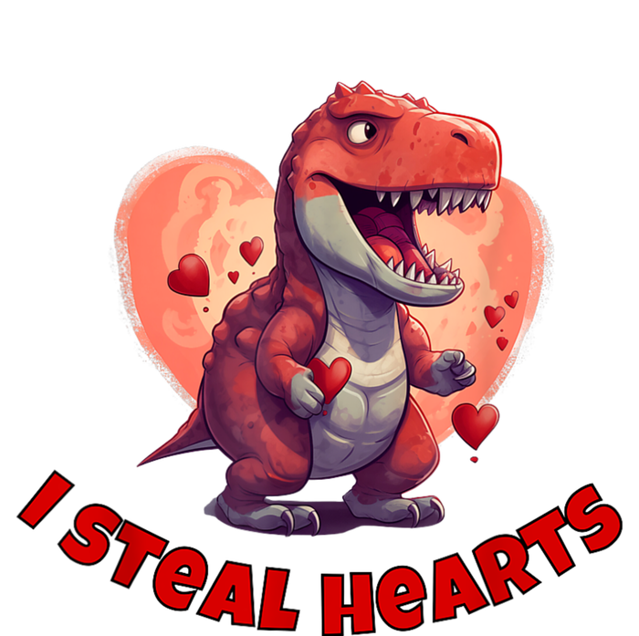 Boy Valentines Day Dino | I Steal Hearts Women's T-Shirt