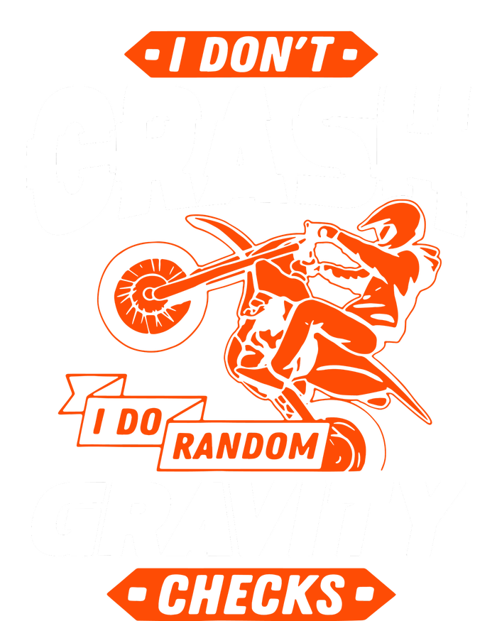 Random Gravity Checks Motocross Dirt Bike T-Shirt