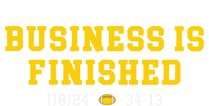 Business Is Finished Michigan Valucap Bio-Washed Visor