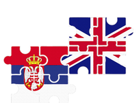 Serbia Uk Flag British Serbian T-Shirt