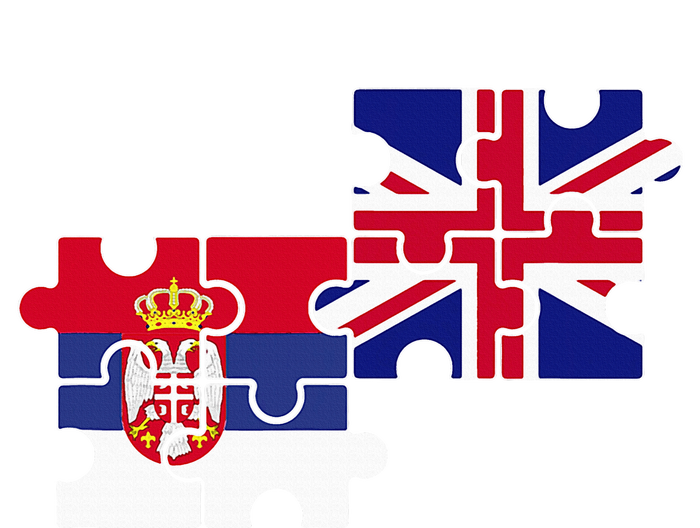 Serbia Uk Flag British Serbian T-Shirt