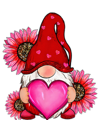 Happy ValentineS Day Gnome With Leopard Sunflower Valentine Kids Hoodie