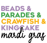 Beads Parades Crawfish Kingcake Mardi Gras Kids T-Shirt