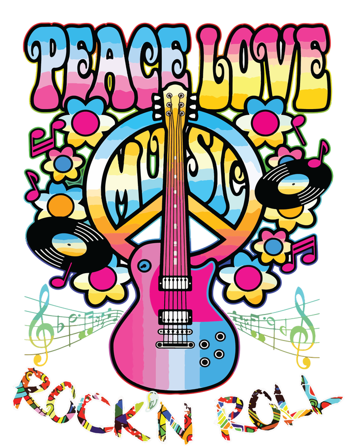 Peace Sign Love 60s 70s Tie Dye Hippie Costume T-Shirt