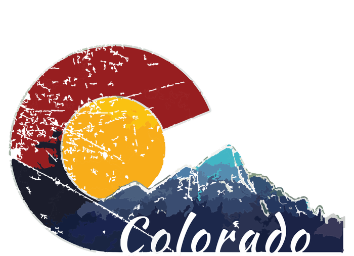 Colorado Flag Themed Mountain Scenery Colorado T-Shirt