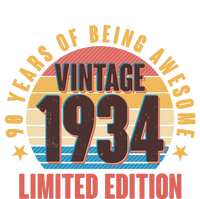 90 Years Of Being Awesome 1934 Limited Edition Vintage Retro T-Shirt