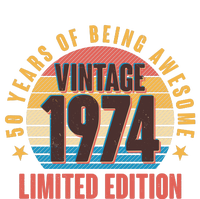 50 Years Of Being Awesome 1974 Limited Edition Vintage Retro T-Shirt