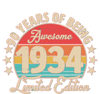 1934 Birthday 90 Years Of Being Awesome Limited Edition Cooling Performance Long Sleeve Crew