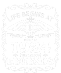 Life Begins At 100 Born In 1924 Year Of Legends T-Shirt