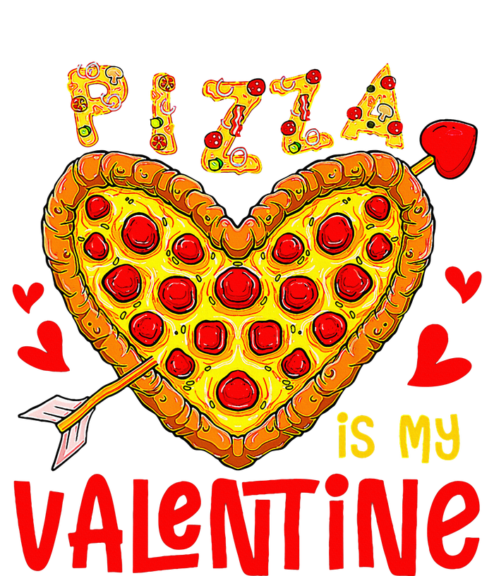 Pizza Is My Valentine Funny Valentines Day Grommeted Golf Towel